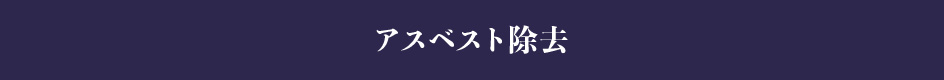 アスベスト除去