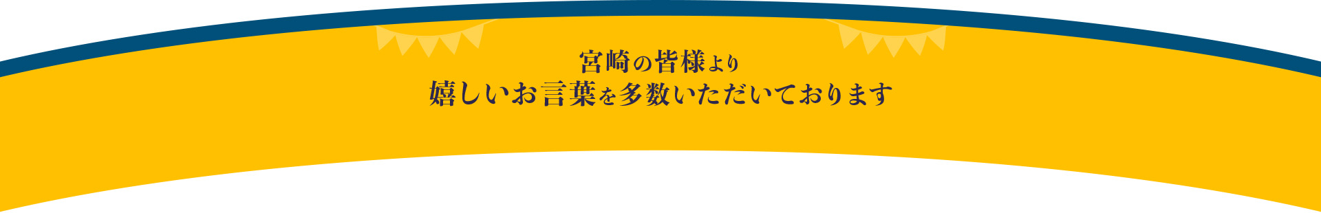 宮崎の皆様より嬉しいお言葉を多数いただいております